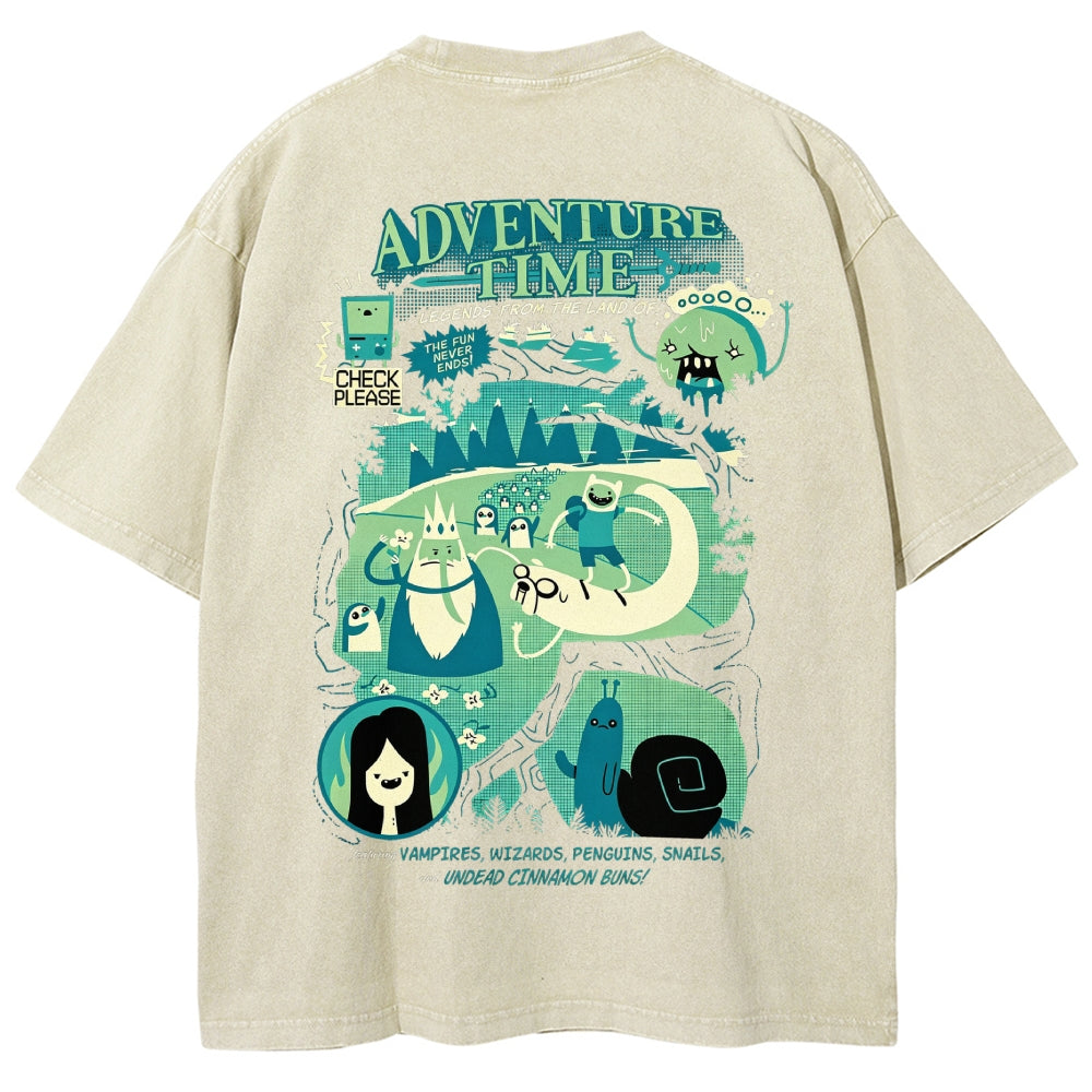 Adventure Time Washed T-shirt 2606016980