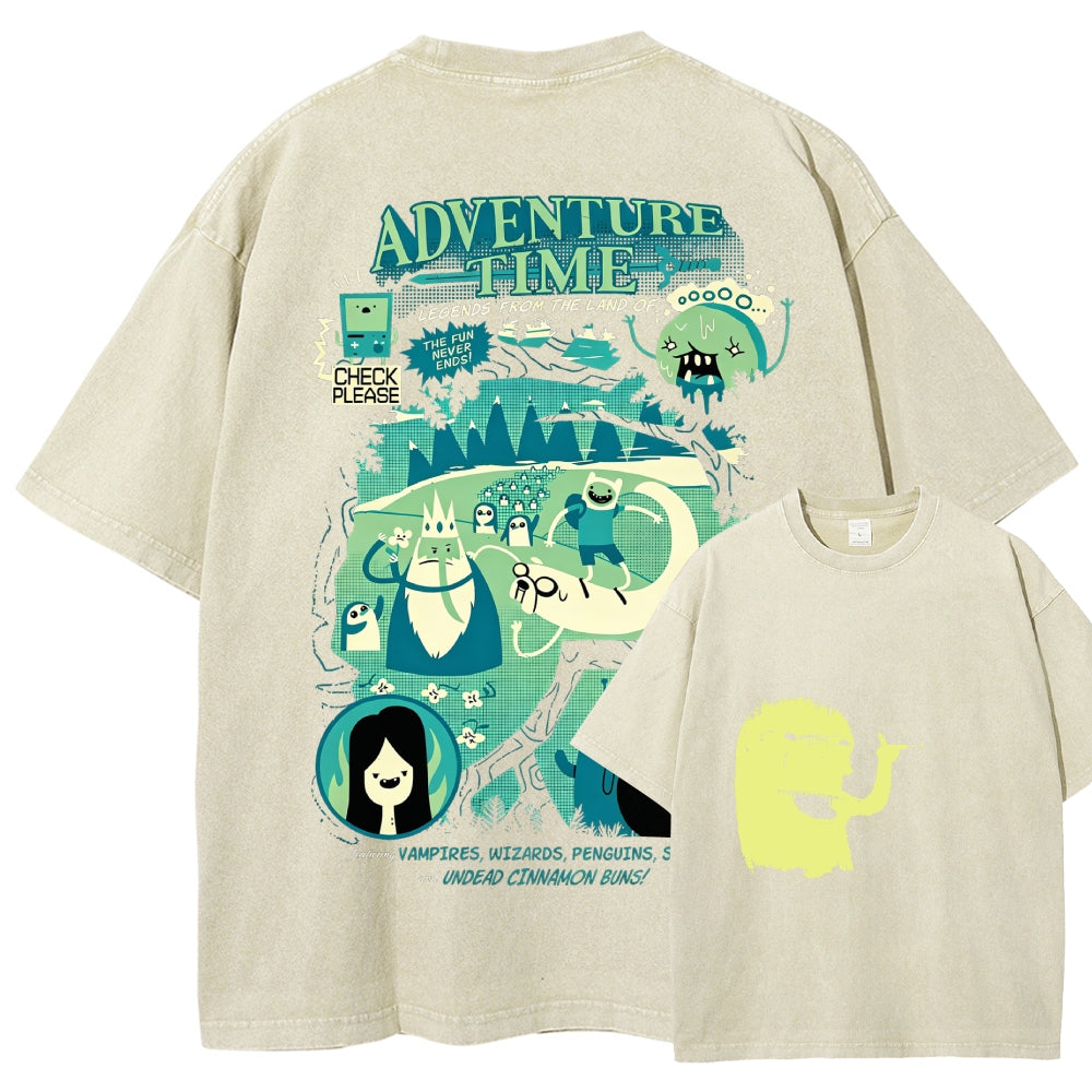 Adventure Time Washed T-shirt 2606016980