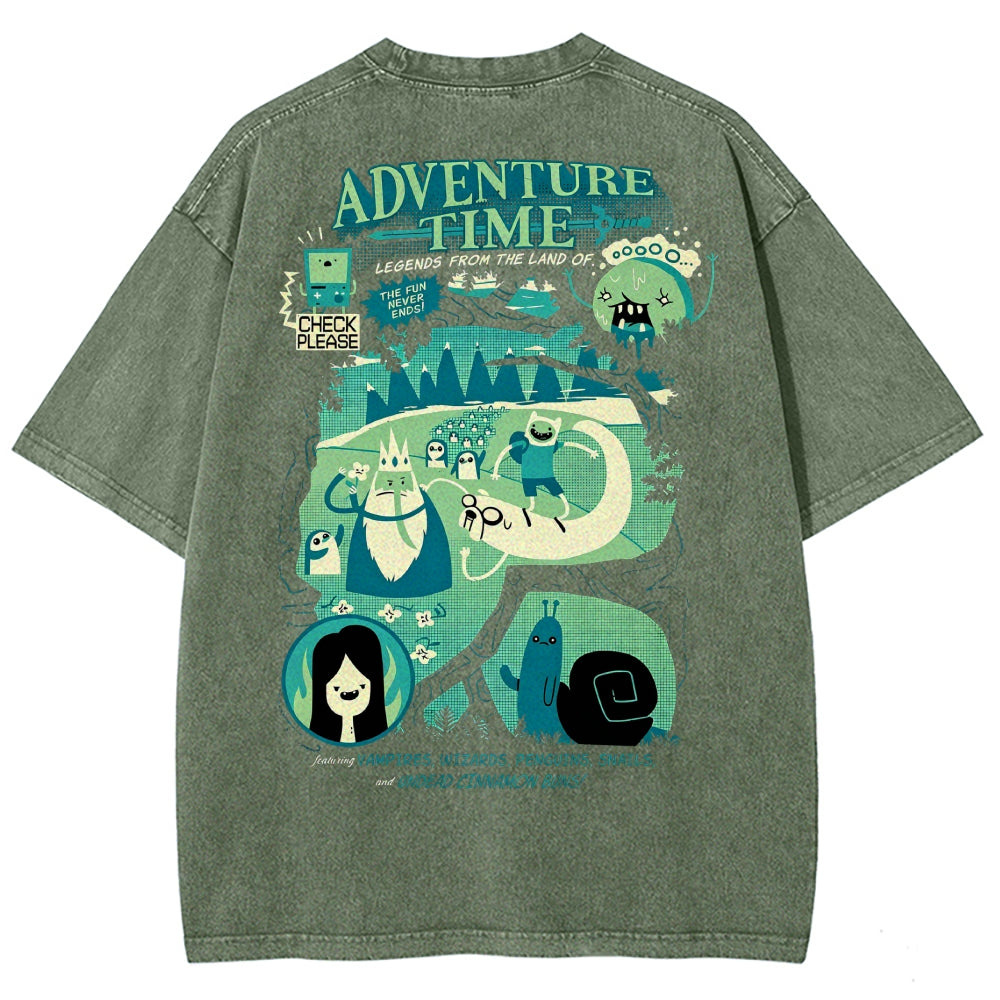Adventure Time Washed T-shirt 2606016980