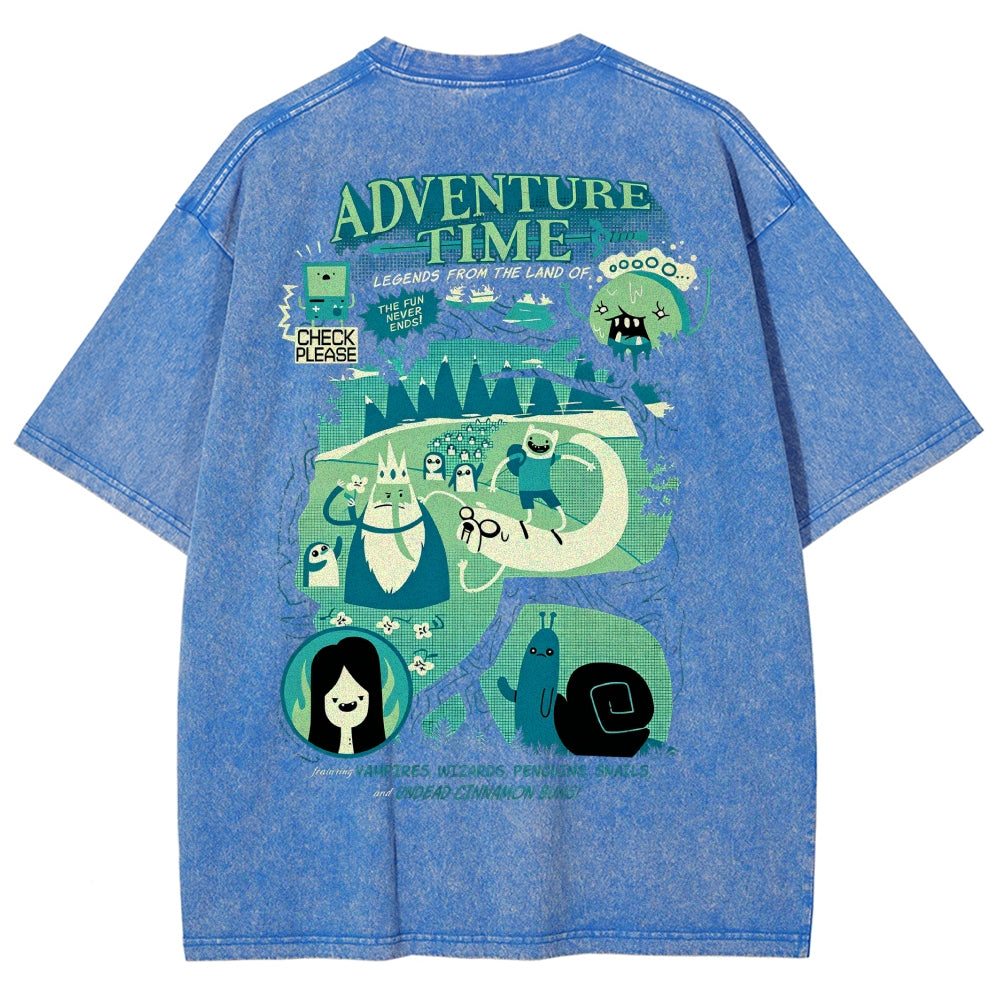 Adventure Time Washed T-shirt 2606016980