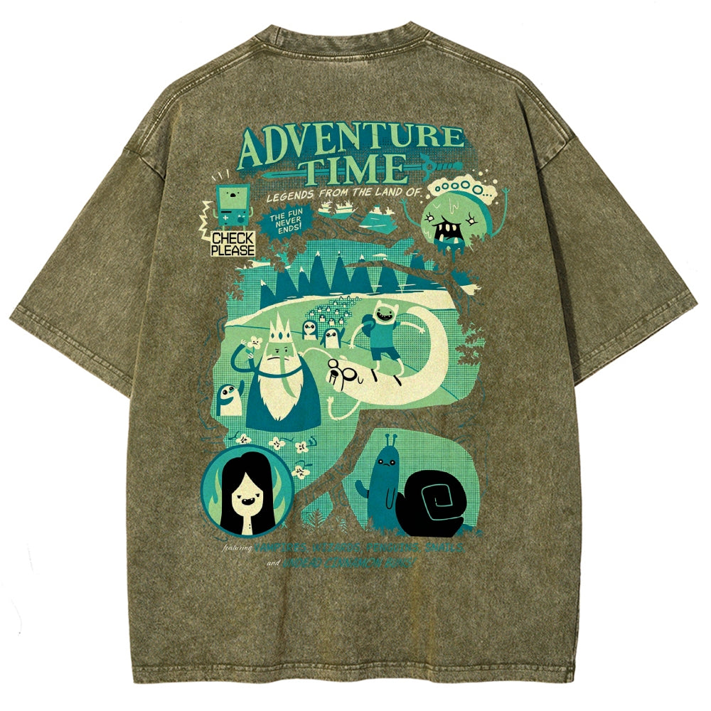 Adventure Time Washed T-shirt 2606016980