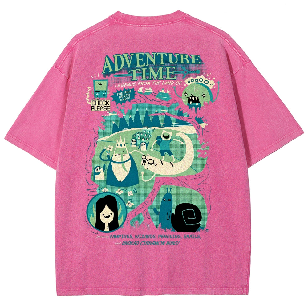 Adventure Time Washed T-shirt 2606016980