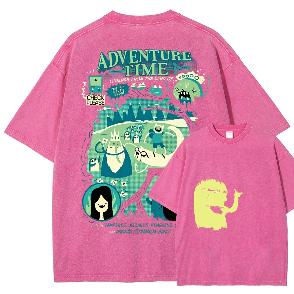 Adventure Time Washed T-shirt 2606016980