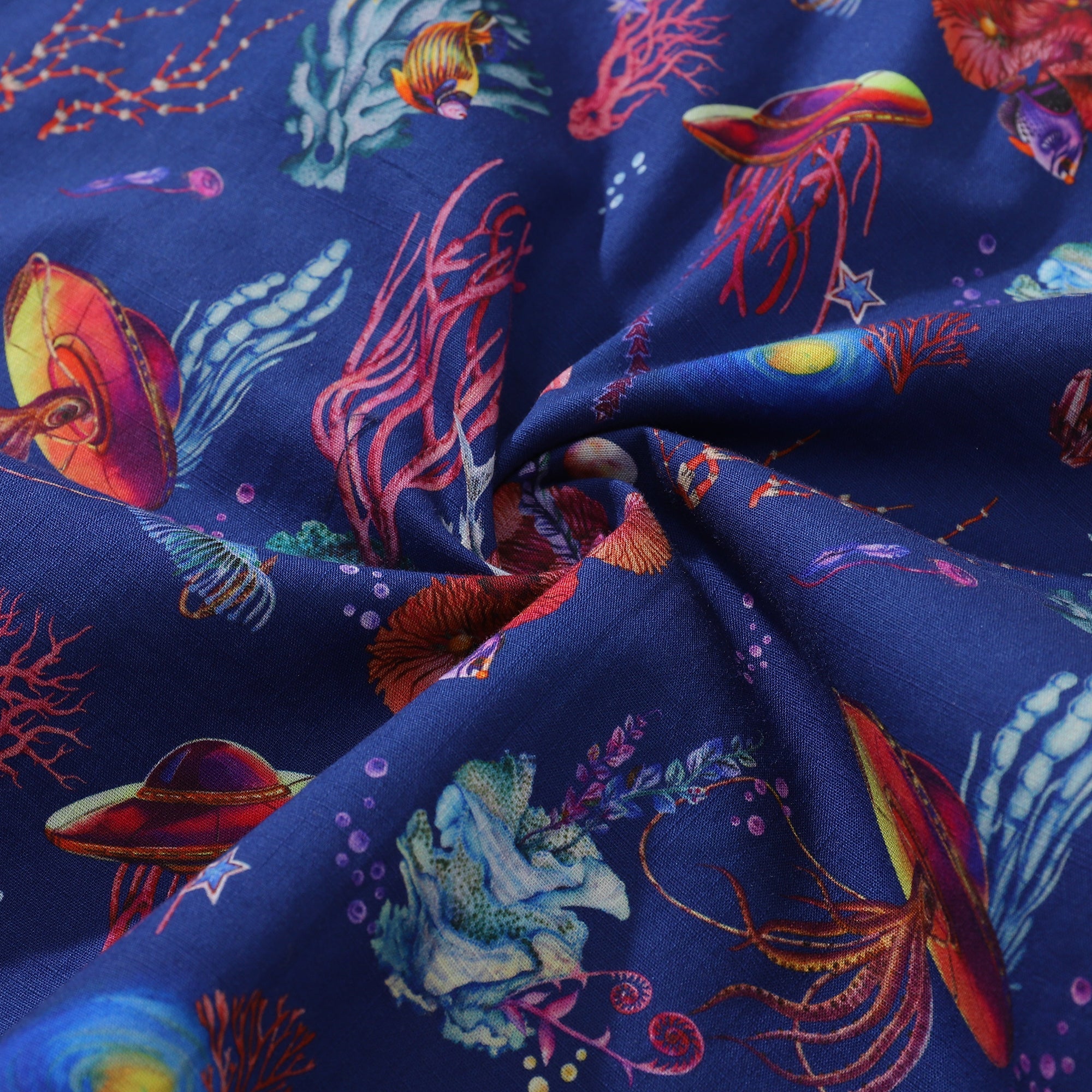 Hawaiian Shirt For Men SEA TREK Shirt Camp Collar 100% Cotton