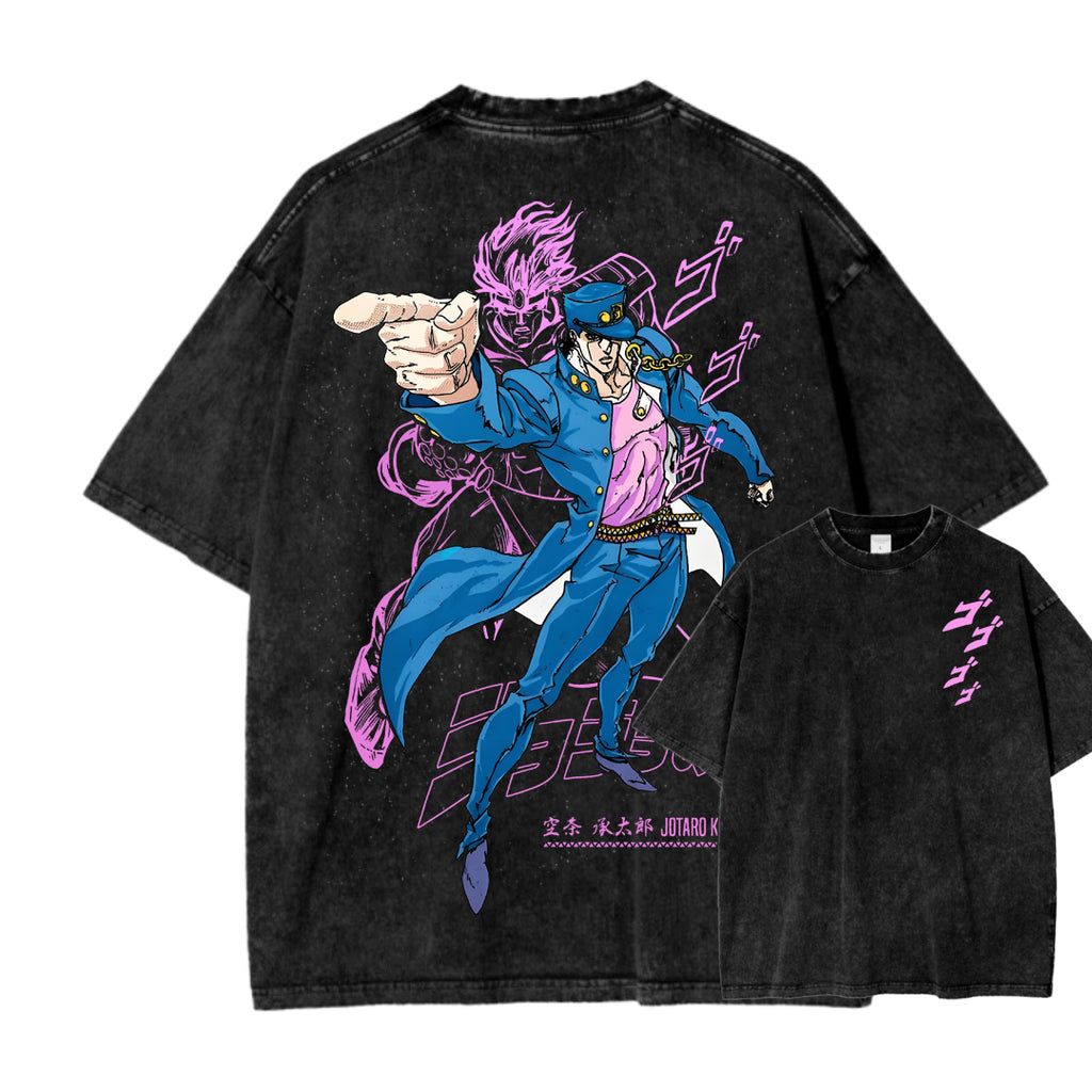 Jojo's Bizarre Adventure Unisex Fit Washed T-Shirt 2503001637