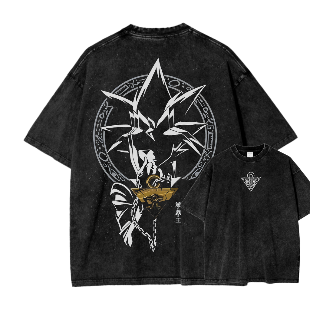 Yu-Gi-Oh! Unisex Fit Washed T-Shirt Streetwear
